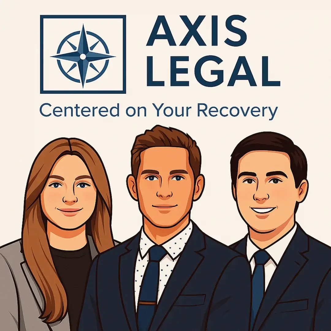 Professional logo of Axis Legal, emphasizing their commitment to caring legal representation