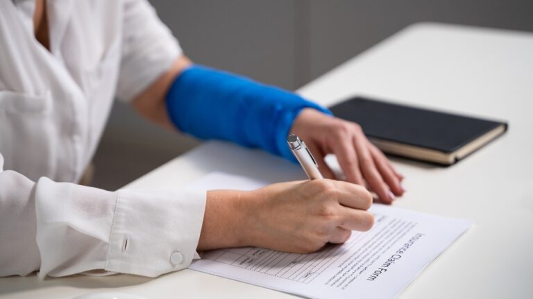 Worker filling workers' compensation claim